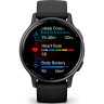 Часы GARMIN VIVOACTIVE 5 SLATE ALUMINUM BEZEL WITH BLACK CASE AND SILICONE BAND 010-02862-10